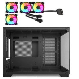 GABINETE GAMER CENTAURUS MAXIMUS MATX INCLUYE 4 VENILADORES ARGB 4 PINES